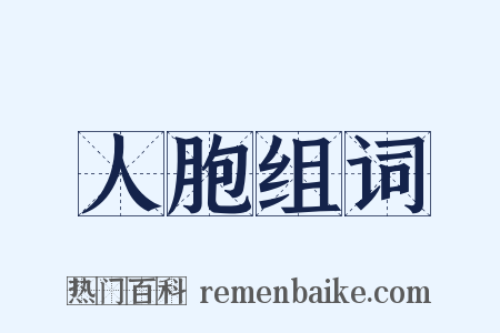 人胞组词是什么意思的图片